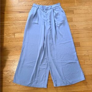 Tronjori Light Blue Wide Leg Business Casual Office Pants Women’s Large